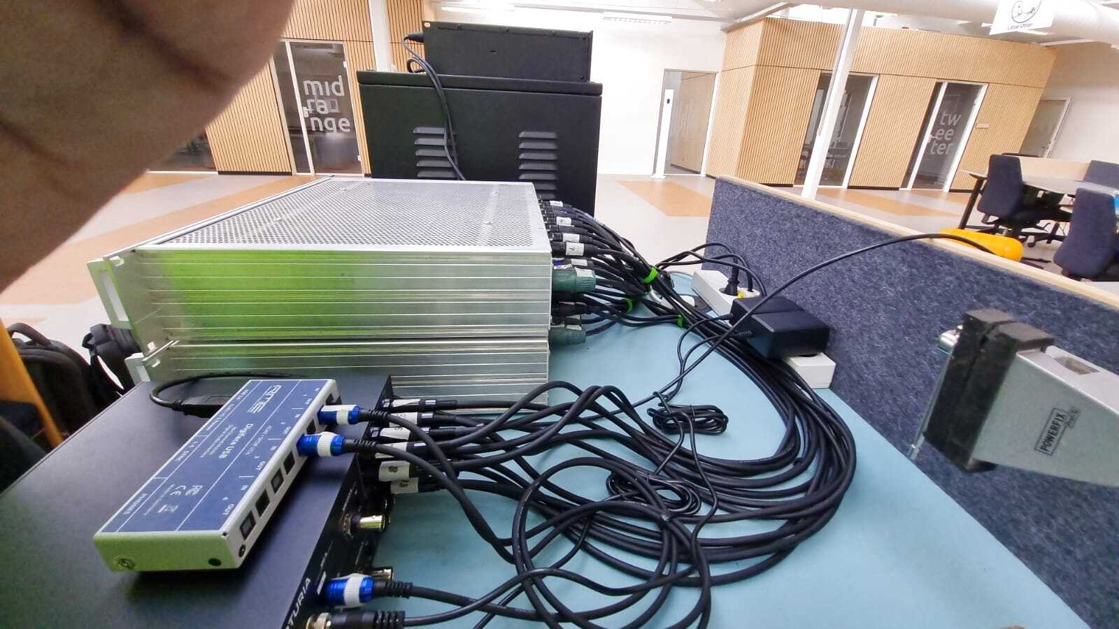 Multichannel DAC and amplifier drive chain